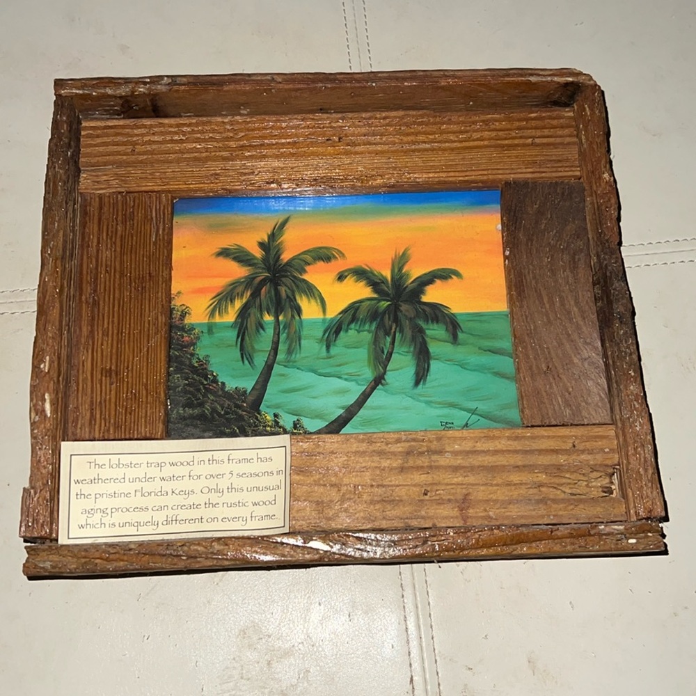 Mangrove Island Sunset Lobster trap art